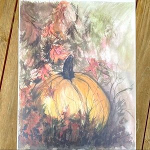 PRINT OF AN ORIGINAL WATERCOLOR FLORAL COPY ON MEDIUM STOCK PAPER LIMITED SIGNED